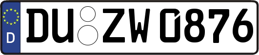 DU-ZW0876