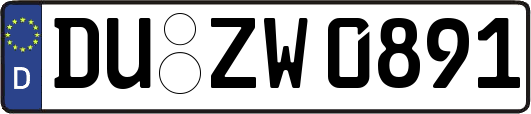 DU-ZW0891