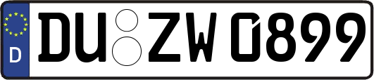DU-ZW0899
