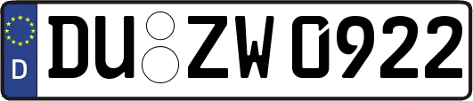 DU-ZW0922
