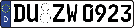 DU-ZW0923