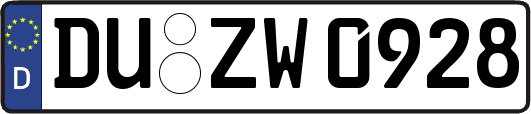 DU-ZW0928