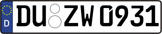 DU-ZW0931