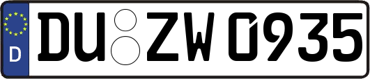 DU-ZW0935