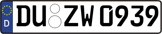 DU-ZW0939