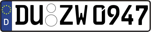 DU-ZW0947