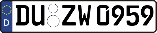DU-ZW0959