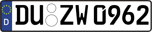 DU-ZW0962