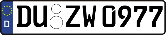 DU-ZW0977