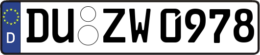 DU-ZW0978