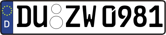 DU-ZW0981
