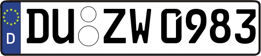 DU-ZW0983