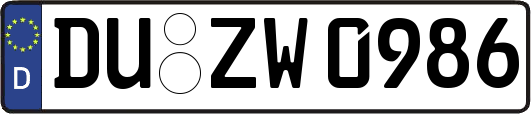DU-ZW0986
