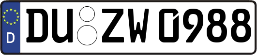 DU-ZW0988