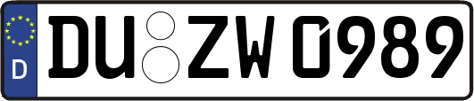 DU-ZW0989