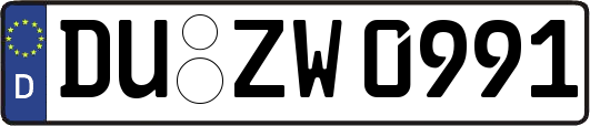 DU-ZW0991