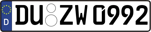 DU-ZW0992