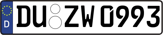 DU-ZW0993