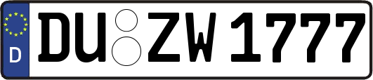 DU-ZW1777