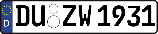 DU-ZW1931