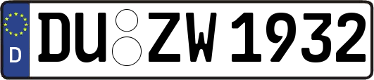 DU-ZW1932