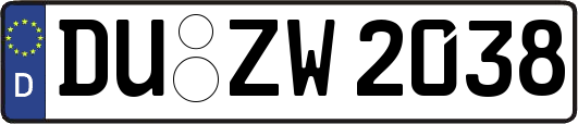 DU-ZW2038
