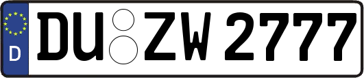 DU-ZW2777