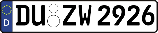 DU-ZW2926