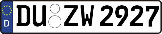 DU-ZW2927