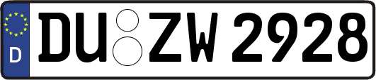 DU-ZW2928