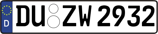 DU-ZW2932