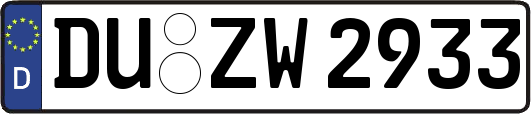 DU-ZW2933