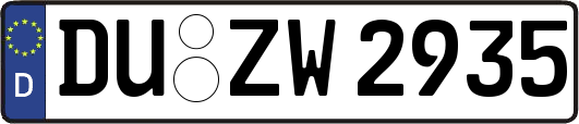 DU-ZW2935