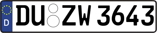DU-ZW3643