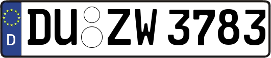 DU-ZW3783