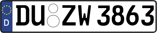 DU-ZW3863