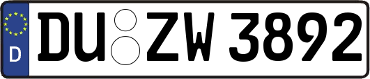 DU-ZW3892