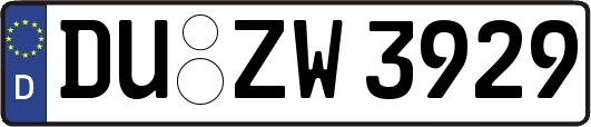 DU-ZW3929