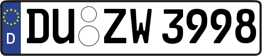 DU-ZW3998