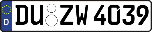 DU-ZW4039