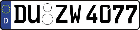 DU-ZW4077