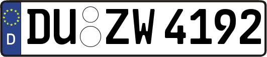 DU-ZW4192