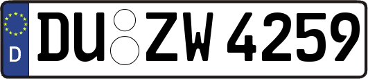DU-ZW4259