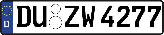 DU-ZW4277