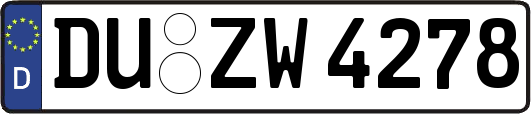 DU-ZW4278
