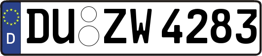 DU-ZW4283