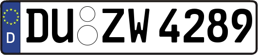 DU-ZW4289