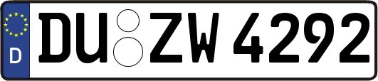 DU-ZW4292