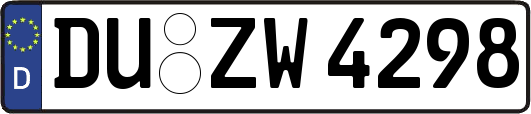 DU-ZW4298