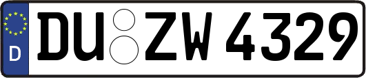 DU-ZW4329